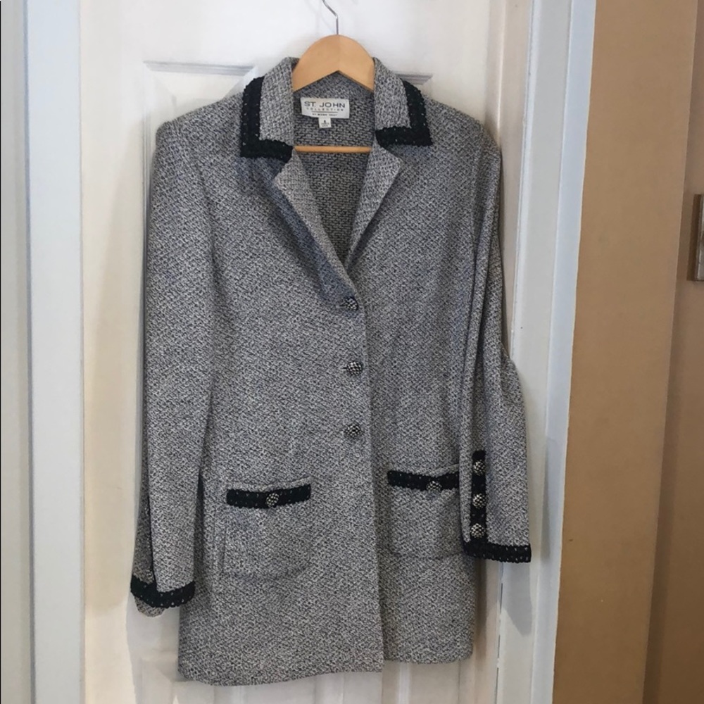St. John jacket. Embellished. Size 6.